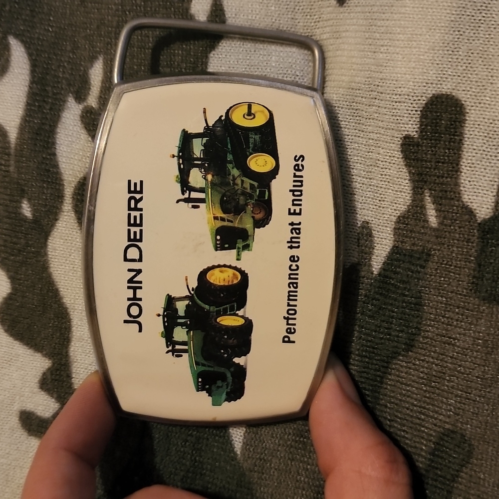 VINTAGE JOHN DEER BELT BUCKLE - Picture 3 of 3
